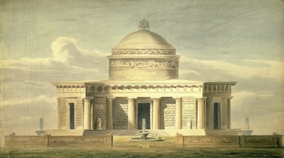 Copia del diseño de Sir John Soane (1752-1837) para una Residencia Canina, originalmente dibujado en 1779, c.1835 de Charles James Richardson